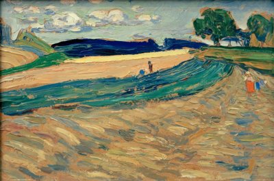 Oberpfalz – Landschaft mit gelbem Feld von Wassily Kandinsky